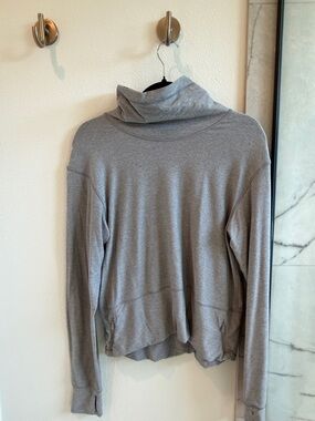 lululemon athletica Light Gray Cowl Neck Sweater